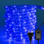 SWANEW - 20M TUBE LUMINEUX EXTÉRIEUR LED GUIRLANDE LUMINEUSE DÉCORATION,BLEU,AVEC ADAPTEUR D'ALIMENTATION - BLEU