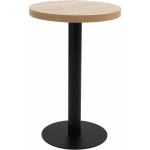 TABLE DE BISTRO MARRON CLAIR 50 CM MDF