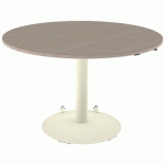 TABLE MANO MOB RÉG. Ø120 STRA ALAISÉ CHÊNE H. CAPPU/1013 - MOBIDECOR