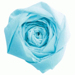 LOT DE 2 - PAPIER CRÉPON, PAQUET DE 10 FEUILLES PLIÉES 40% AU FORMAT 2X0,50M - BLEU TURQUOISE