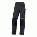 PANTALON MULTIPOCHES GRIS - AJUSTABLE - TAILLE S - MACH ORIGINALS DELTA PLUS