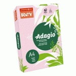 PAPIER A4 COULEURS PASTEL ROSE 80 G REY ADAGIO - RAMETTE DE 500 FEUILLES