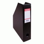 LOT DE 10 - RANGE-REVUES ESSELTE CLASSIC-BOX NOIR DOS 7 CM