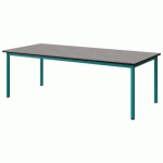 TABLE MALIBU 180X80 T3 4P STRA BÉTON F186/NOIR BLEU 5018