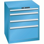 ARMOIRE BLEU CLAIR 717X725X800 AVEC 4 TIR. 75KG _ 78.632.010 - LISTA