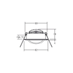 BRUMBERG BB03 ENCASTRÉ RC DRIVER ROND NOIR