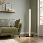 ENVOSTAR ELDDER LAMPE SUR PIED LED EN PLACAGE DE CHÊNE