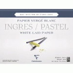 INGRES PASTEL BLOC COLLÉ 25F 30X40CM 130G - BLANC