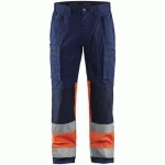PANTALON ARTISAN STRETCH HAUTE-VISIBILITÉ TAILLE 50 - BLAKLADER