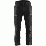 PANTALON DE TRAVAIL SERVICES STRETCH NOIR/GRIS FONCÉ TAILLE 58C - BLAKLADER