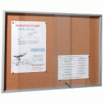 VITRINE INTÉRIEURE PORTE COULISSANTE MILLÉNIUM FOND LIÈGE 132 X 65 CM - MANUTAN COLLECTIVITÉS