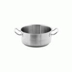 COCOTTE PROFESSIONNELLE EN INOX VOGUE - 240 MM DE DIAMÈTRE