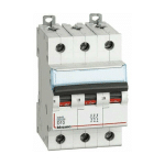 DISJONCTEUR MAGNÉTOTHERMIQUE BTICINO 10A 3 PÔLES 6KA D COURBE 3 MODULES FN83D10