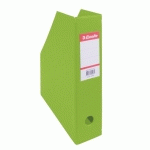 LOT DE 10 - RANGE-REVUES ESSELTE CLASSIC-BOX VERT ANIS DOS 7 CM