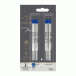 RECHARGE D'ENCRE QUINK POUR STYLO BILLE M PARKER BLEU - BLISTER DE 10