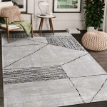 UNAMOURDETAPIS - 120X170 - TAPIS SALON FAIT MAIN RAGGAL GRIS 120X170 CARE&FAIR - GRIS