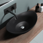 SOGOOD - LAVABO VASQUE À POSER EN CÉRAMIQUE LAVE MAIN GRIS NOIR ANTHRACITE 59 X 38,3 X 19,2 CM BRUXELLES118A - GRIS NOIR MAT