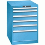 ARMOIRE BLEU CLAIR 564X725X850 AVEC 6 TIR. 75KG _ 78.529.010 - LISTA