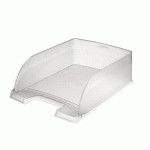CORBEILLE A COURRIER ESSELTE - TRANSPARENTE -  GRANDE CAPACITE - 25.5 X 10 X 36 CM - LOT DE 4