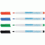 LOT DE 3 - MARQUEUR POUR TABLEAU BLANC FINEMARKER, ÉTUI DE 4