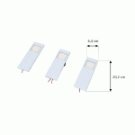 PRIOS LORNA LAMPE SOUS MEUBLE LED ACIER INOXYDABLE 3 PIÈCES