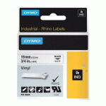 RUBAN CONTINU ÉTIQUETTES VINYLE POUR RHINO 6000 - 24 MM - BLANC/NOIR DYMO
