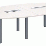 TABLE DE RÉUNION MODULAIRE BLANC EXPRIM - ANTHRACITE