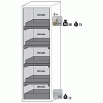 ARMOIRE SÉCURITÉ S-PHOENIX VOL.2-90 S90.196.060.FDACR GRIS - ASECOS