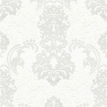 PAPIER PEINT BAROQUE TAPISSERIE BAROQUE PAPIER PEINT INTISSÉ BLANC - 10,05 X 0,53 M - BRICOFLOR