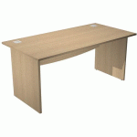 BUREAU DROIT AVEC PIEDS PANNEAUX VISUAL - 160 CM - CHÊNE - ARTARREDI