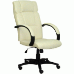 FAUTEUIL DE DIRECTION MUNERA SIMILICUIR - CRÈME - FOROL