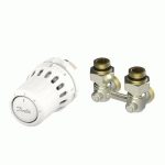 KIT THERMOSTATIQUE AVEC TÊTE RA ET RACCORD EN H TYPE RLV-KB - REACT™ DANFOSS