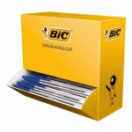 PACK DE 90 STYLOS BILLE CRISTAL BIC BLEUS + 10 OFFERTS