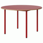 TABLE MALIBU Ø 120 T6 4P STRA ALAISÉ ROUGE U321/ROUGE 3020 - MANUTAN EXPERT