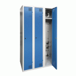 ARMOIRE SÉCHANTE IP 3 COLONNES À CLÉ BLEU CLAIR - MANUTAN COLLECTIVITÉS