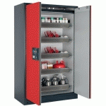 ARMOIRE SÉCURITÉ Q-CLASSIC-90 Q90.195.120 GRIS/ROUGE