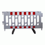 BARRIÈRE DE SÉCURITÉ GRISE POLYPROPYLÈNE AVEC PIEDS - VISO