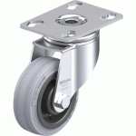 BLICKLE - ROULETTE PIVOTANTE Ø 80MM BANDAGE CAOUTCHOUC SBR 80KG - LKPA-VPA 80K