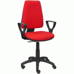 CHAISE ELCHE CP BRAS FIXE - ROUE NYLON - ROUGE