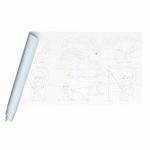 FRESQUE À PEINDRE, ROULEAU 120G/M2 AU FORMAT 10X0,50M - BANQUISE - LOT DE 5