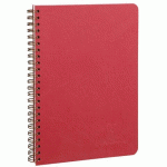 LOT DE 5 - CAHIER RELIURE INTÉGRALE AGE BAG A5 100 PAGES LIGNÉ - ROUGE