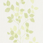 PAPIER PEINT VÉGÉTAL POUR CUISINE | PAPIER PEINT À MOTIF FEUILLES VERT VERT & BLANC INTISSÉ | TAPISSERIE MODERNE MOTIF FLORAL - 10,05 X 0,53 M