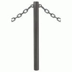 POTELET PROVINCE Ø76 MM CHAINES 2 ANNEAUX INOX GRIS PROCITY - PROCITY