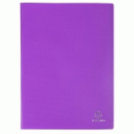 PROTÈGE-DOCUMENTS EN POLYPROPYLÈNE 5/10E OPAK POCHETTES CRISTAL 40 VUES - A4 - VIOLET - LOT DE 20