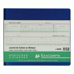 REGISTRE COMPTABLE CAISSE BANQUE EXACOMPTA 6800E - 32 X 27 CM 80 PAGES