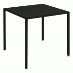 TABLE CANADA 80 X 80 CM ACIER - NOIR - JAYSO