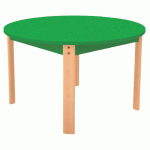 TABLE ERGO RONDE T0 - VERT/HÊTRE - MANUTAN COLLECTIVITÉS