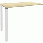 TABLE HAUTE 2 PIEDS L120XH105XP60CM ERABLE/PIED BLANC - SIMMOB