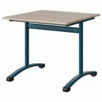 TABLE MALIBU 80X80 T5 DL STRA ABS ACACIA/BLEU 5025