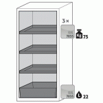 ARMOIRE SÉCURITÉ S-PEGASUS-90 S90.129.060.WDACR JAUNE - ASECOS